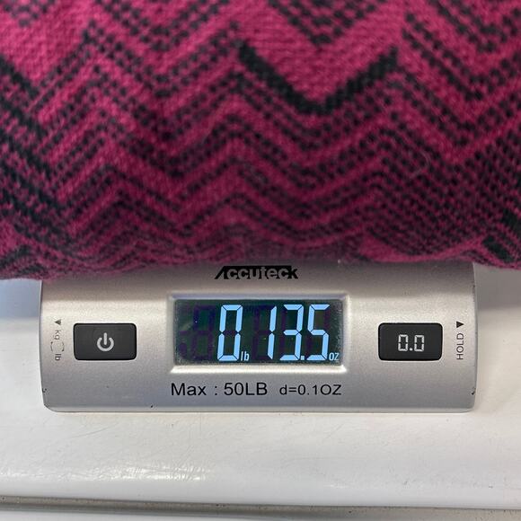 Simply Emma Women’s Jacquard Open Front Longline Cardigan, Burgundy, size 2X - Picture 10 of 10